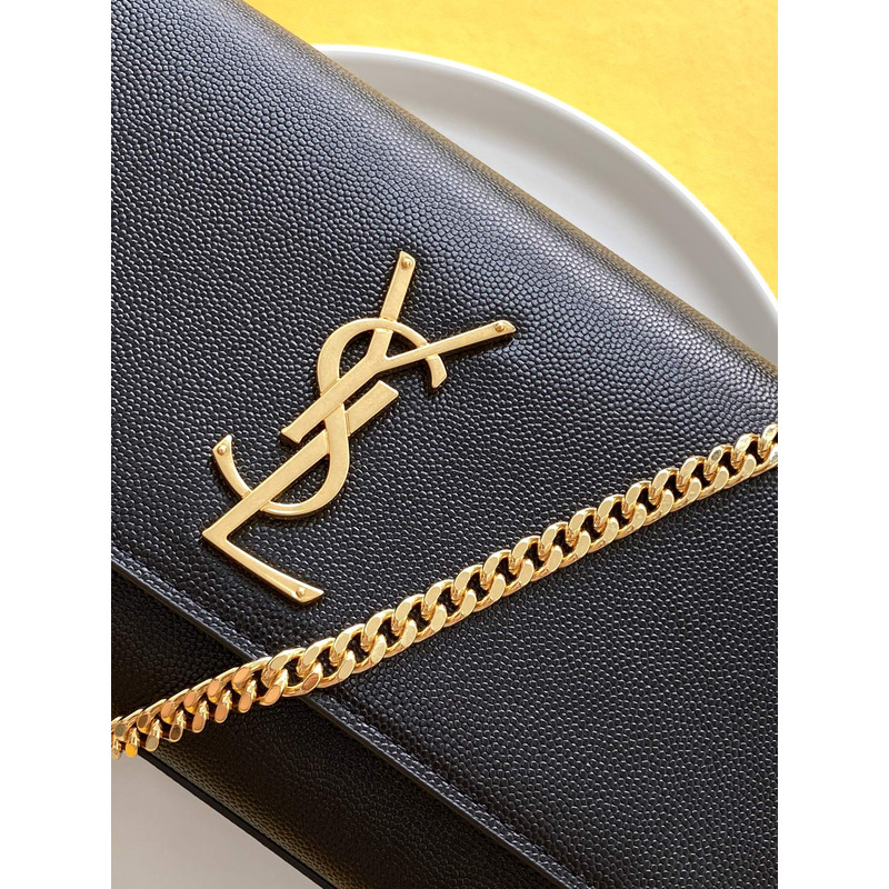 Saint Laurent Kate leather shoulder bag gold