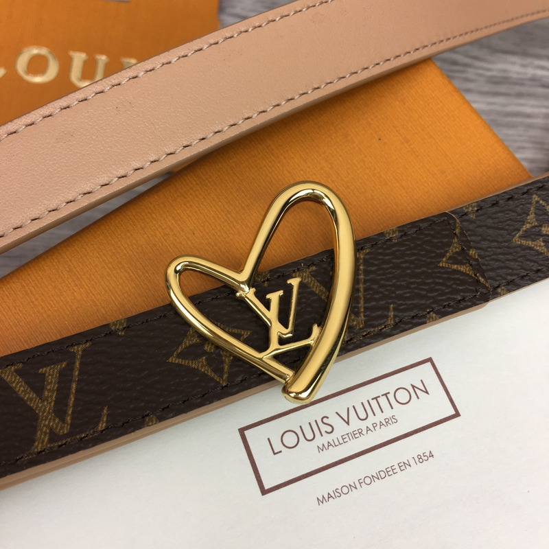 l**is V*t*n fall in love reversible belt monogram black brown