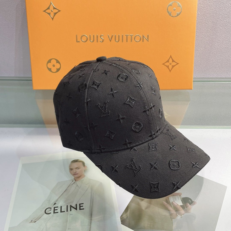 l**is V*t*n embossed monogram hat black