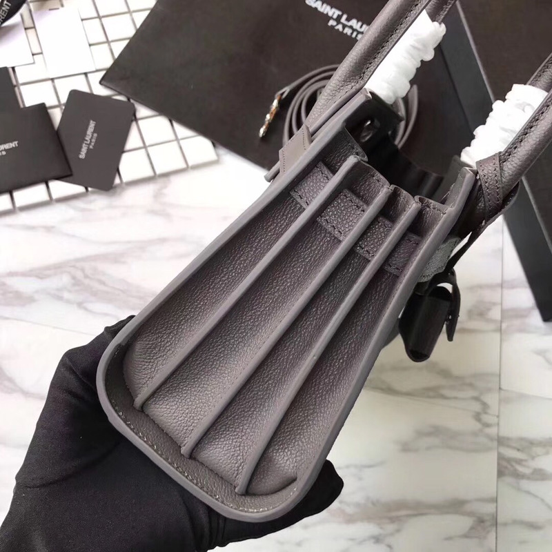 Saint Laurent Classic Sac De Jour Baby Bag in Grained Leather Black