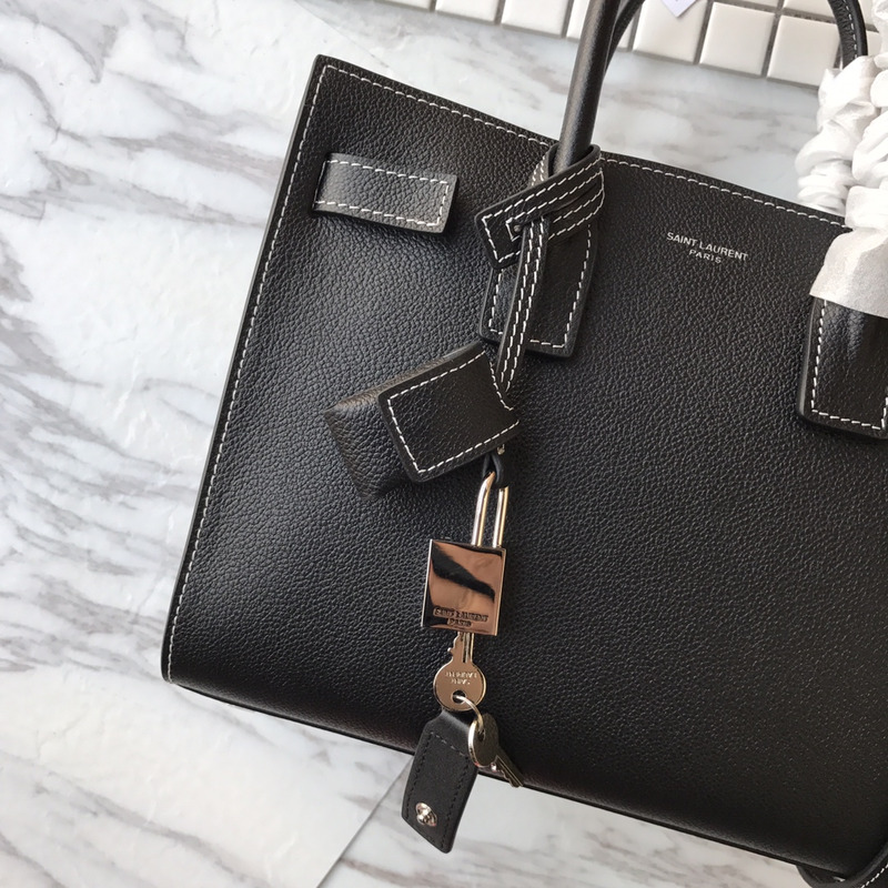 saint laurent saint laurent new sac de jour large Di*m*nd white line organ bag collection handbag black