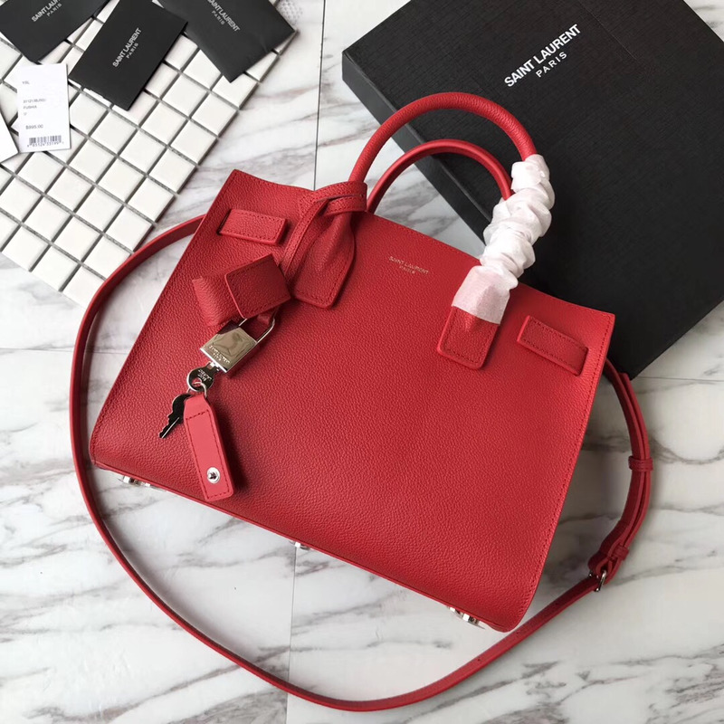 Saint Laurent lassic SAC DE JOUR bag Red
