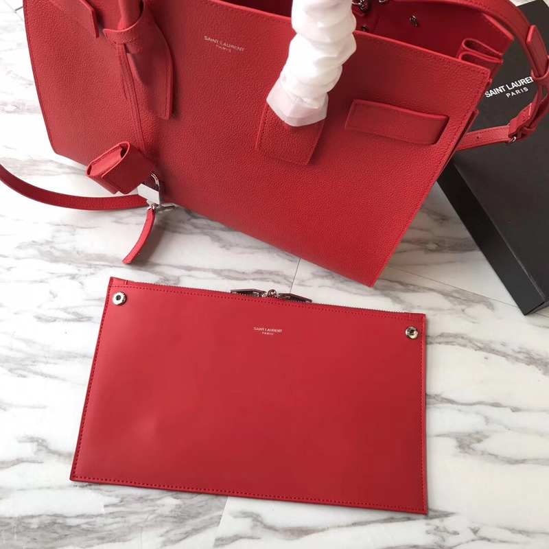 Saint Laurent lassic SAC DE JOUR bag Red