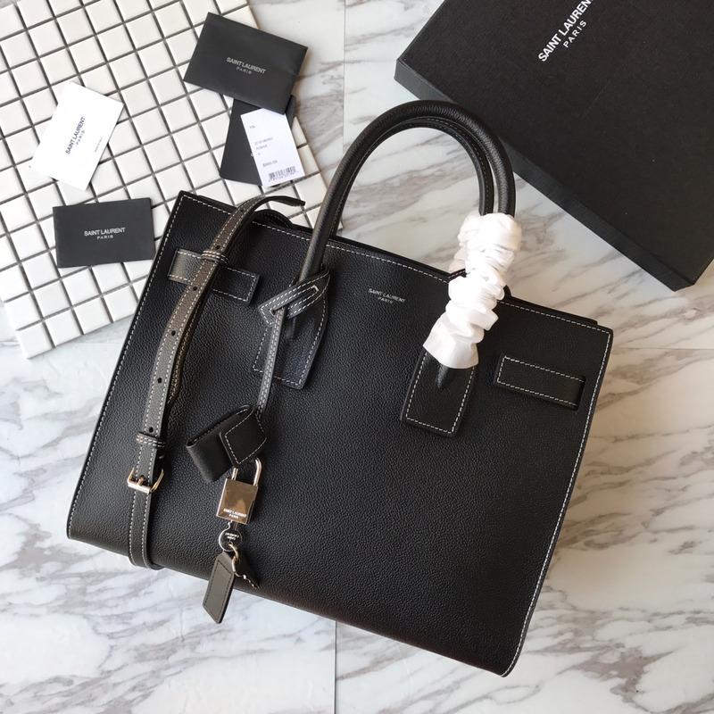 saint laurent new sac de jour large Di*m*nd white line organ bag collection handbag black