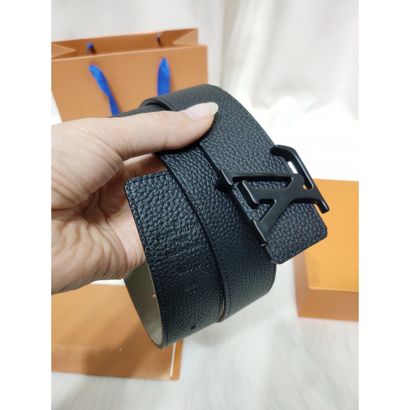 l**is V*t*n black leather black lv