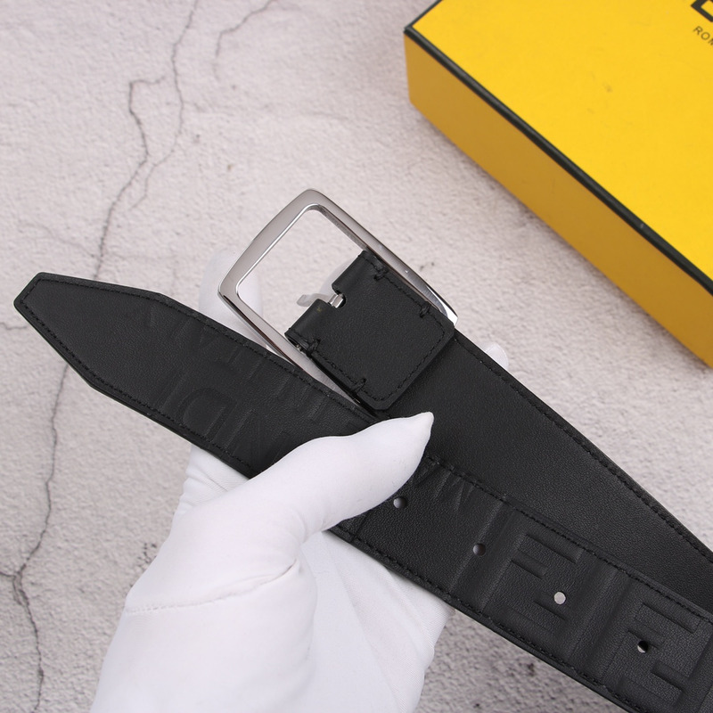 F**di  silver logo belt
