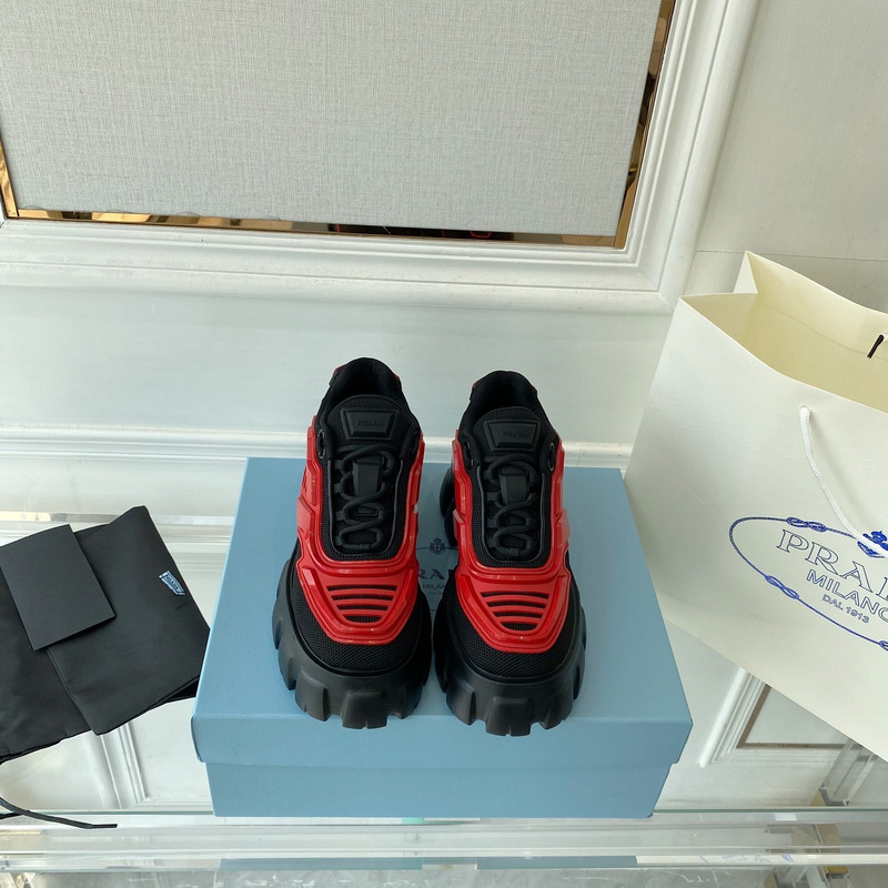 Pra*a  cloudbust thunder sneaker black red