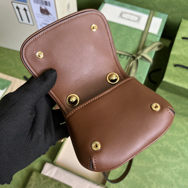 G*u*i blondie card case wallet brown