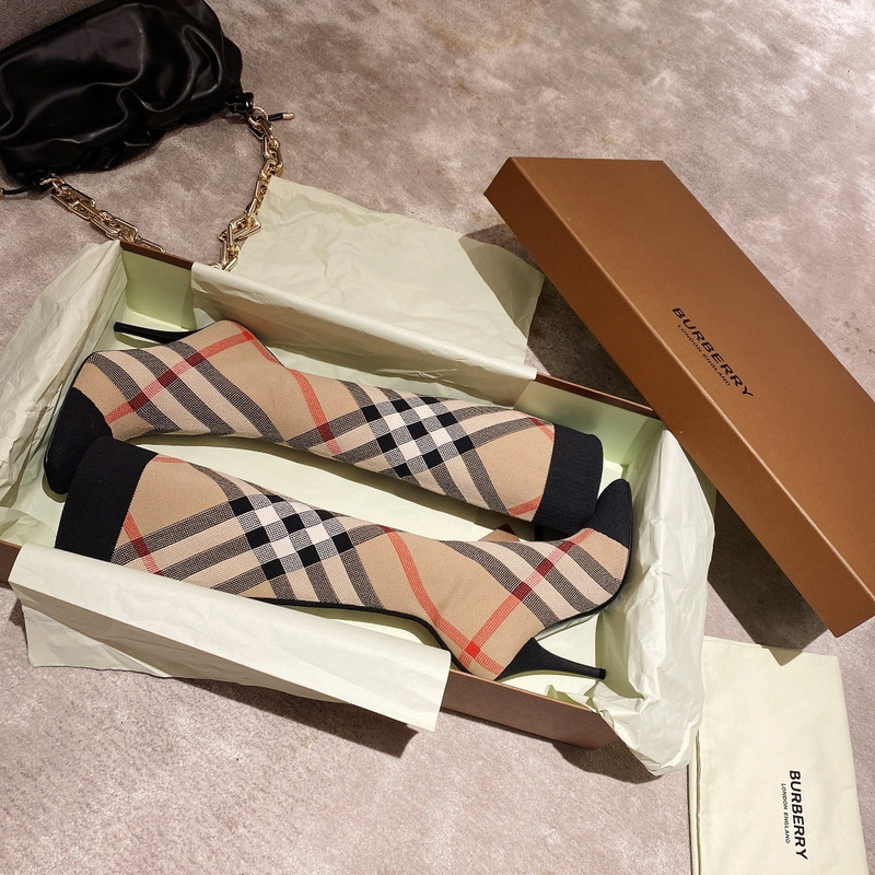 B**rry dolman checked stretch-cotton boots