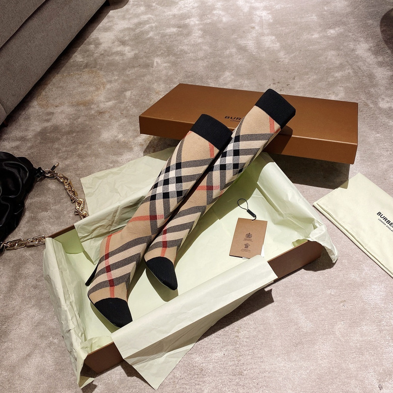 B**rry dolman checked stretch-cotton boots