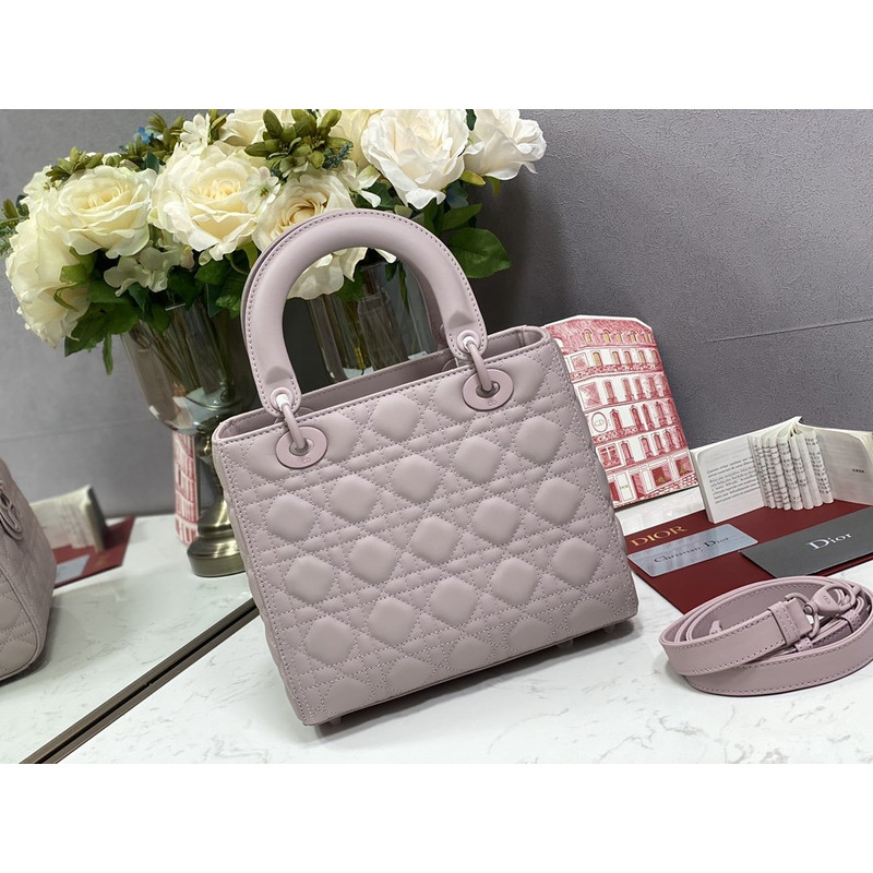 D*or medium lady D*or bag antique pink