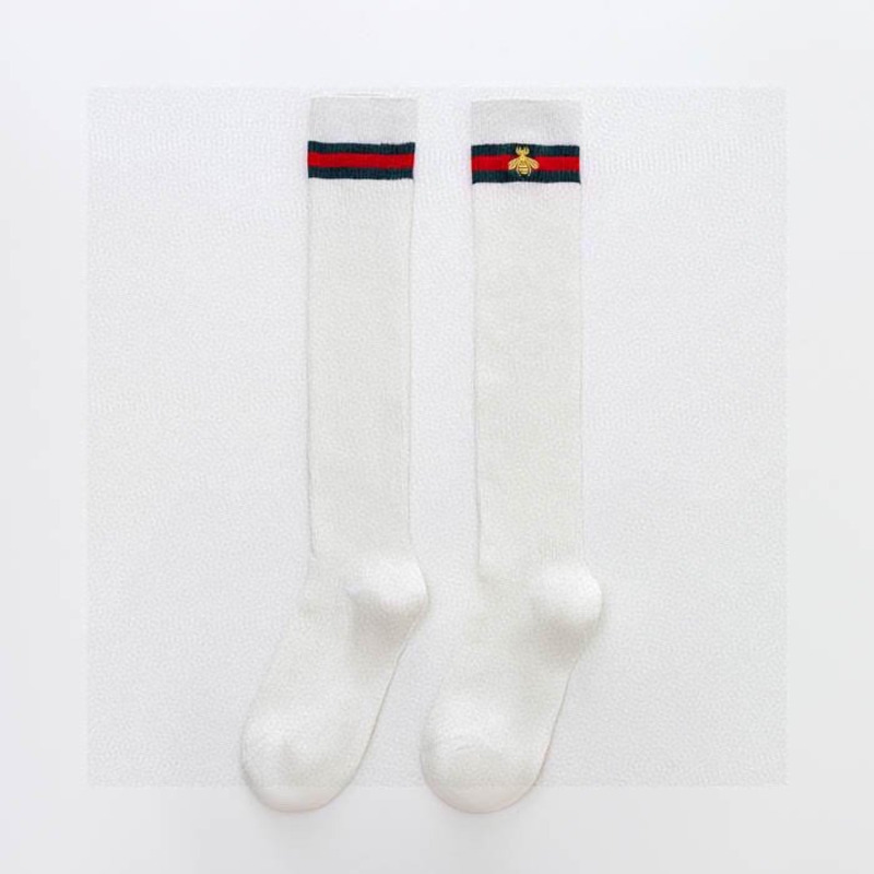 G*u*i bee logo cotton long socks (2-pair)