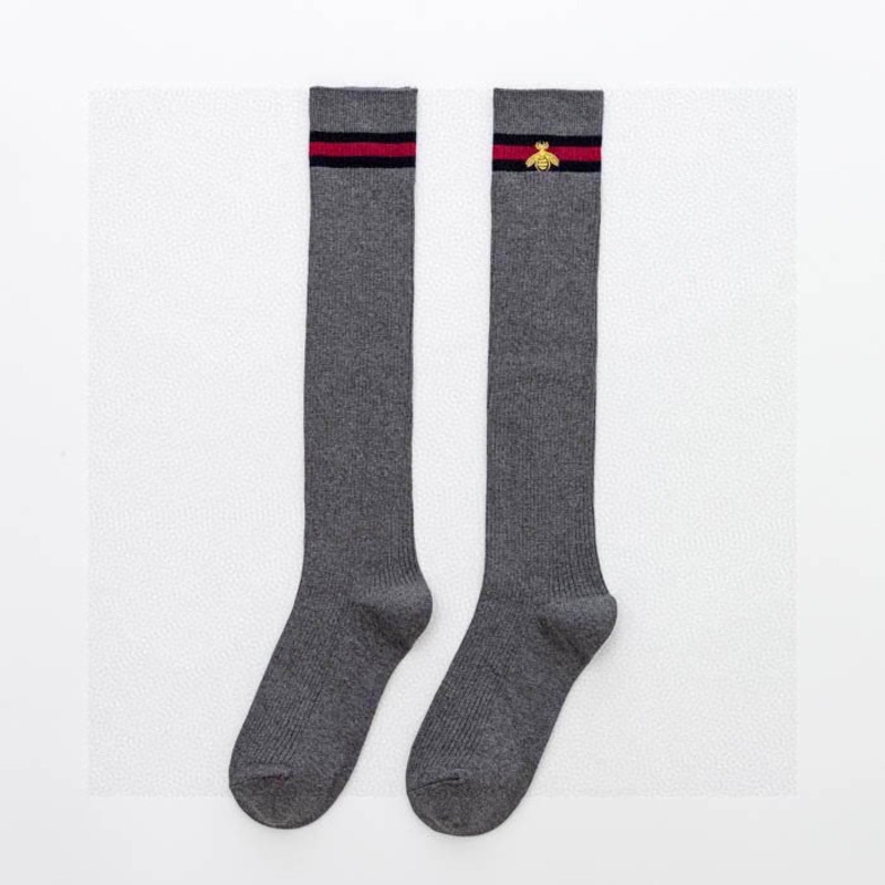 G*u*i bee logo cotton long socks (2-pair)