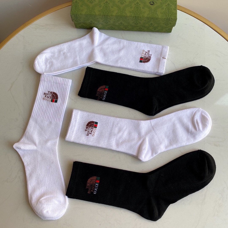 g*u*i x the n0*h F**e cotton crew socks (5-pair)