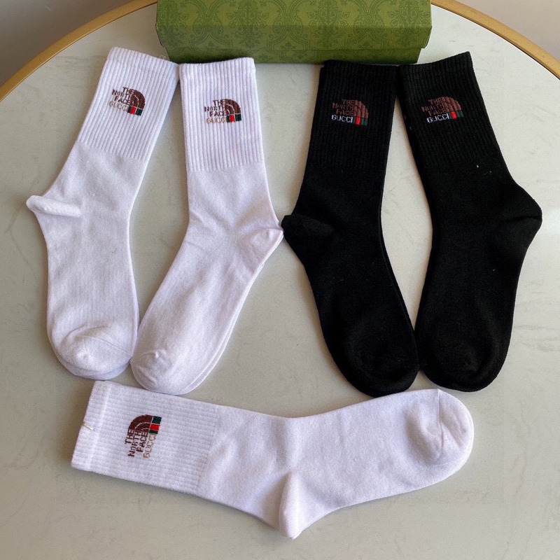 g*u*i x the n0*h F**e cotton crew socks (5-pair)