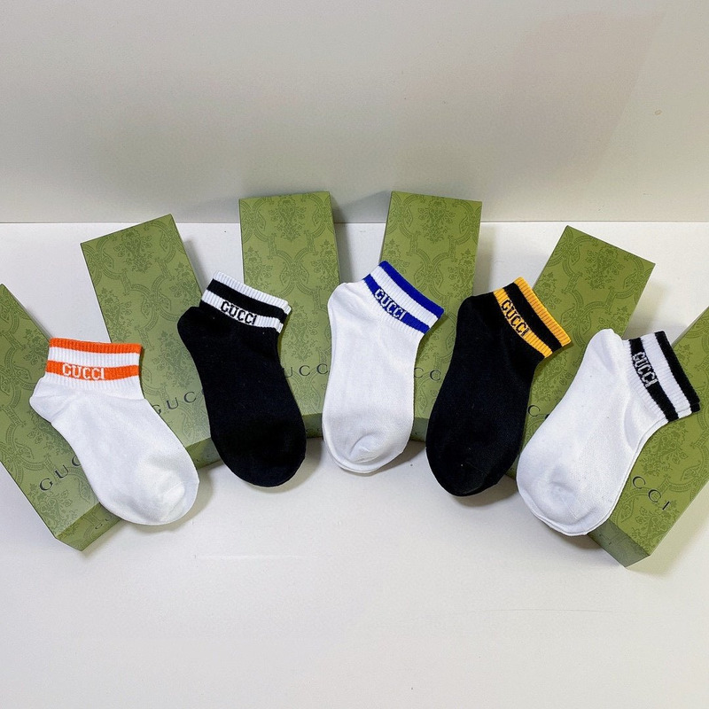 G*u*i logo cotton socks (4-pair)