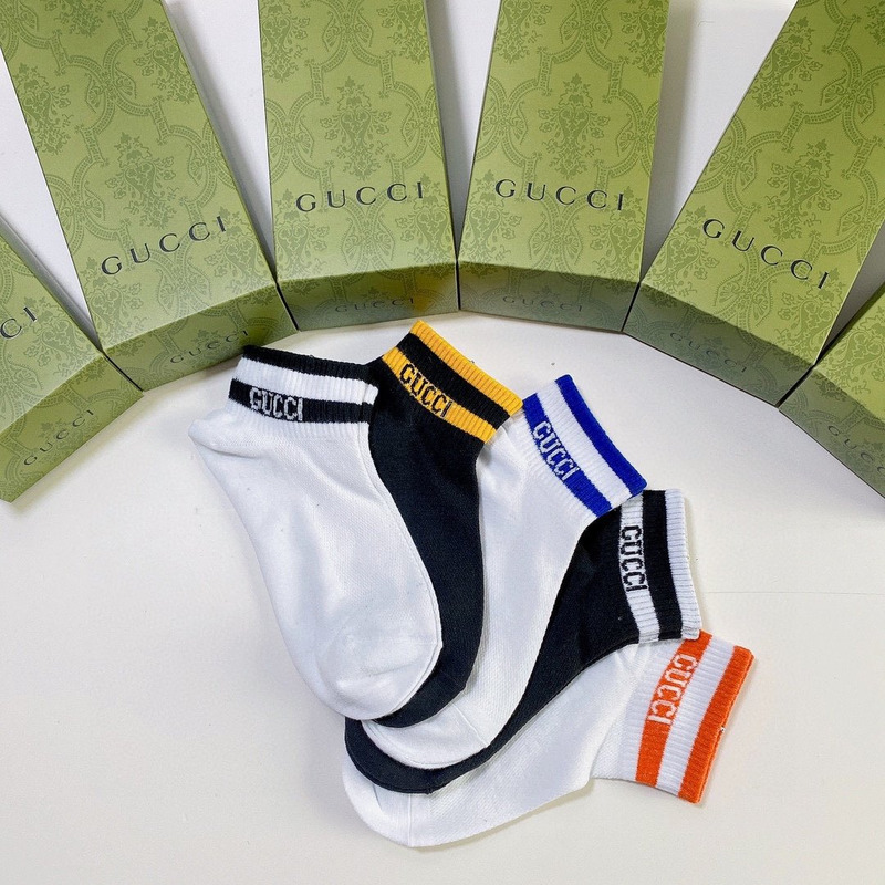 G*u*i logo cotton socks (4-pair)