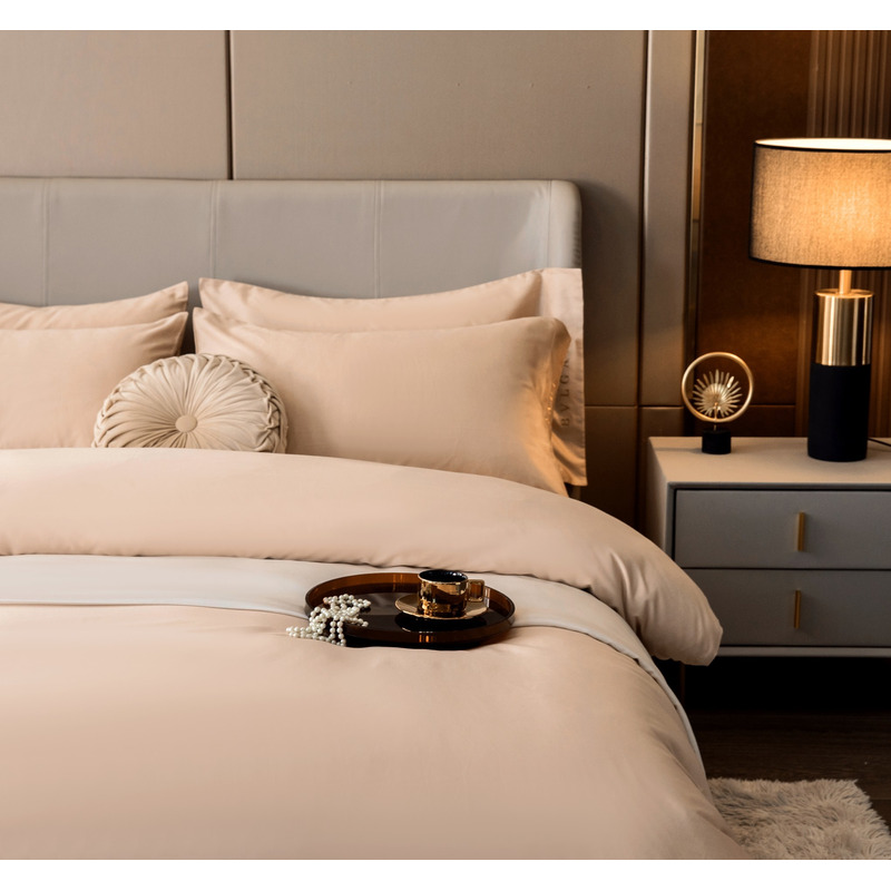 B*l*ai embroidered logo four piece bedding set