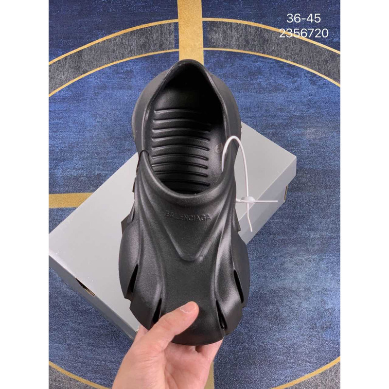 ba*len*cia*ga x Cr*0*s slip-on sandals black