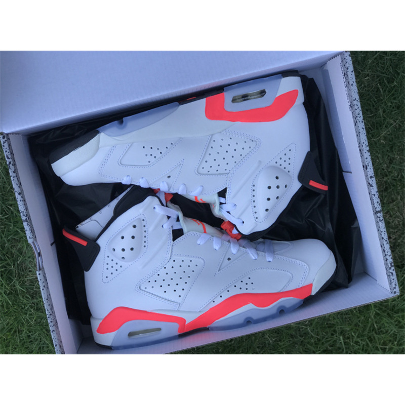 Air Jordan 6 Retro Sneakers White Infrared