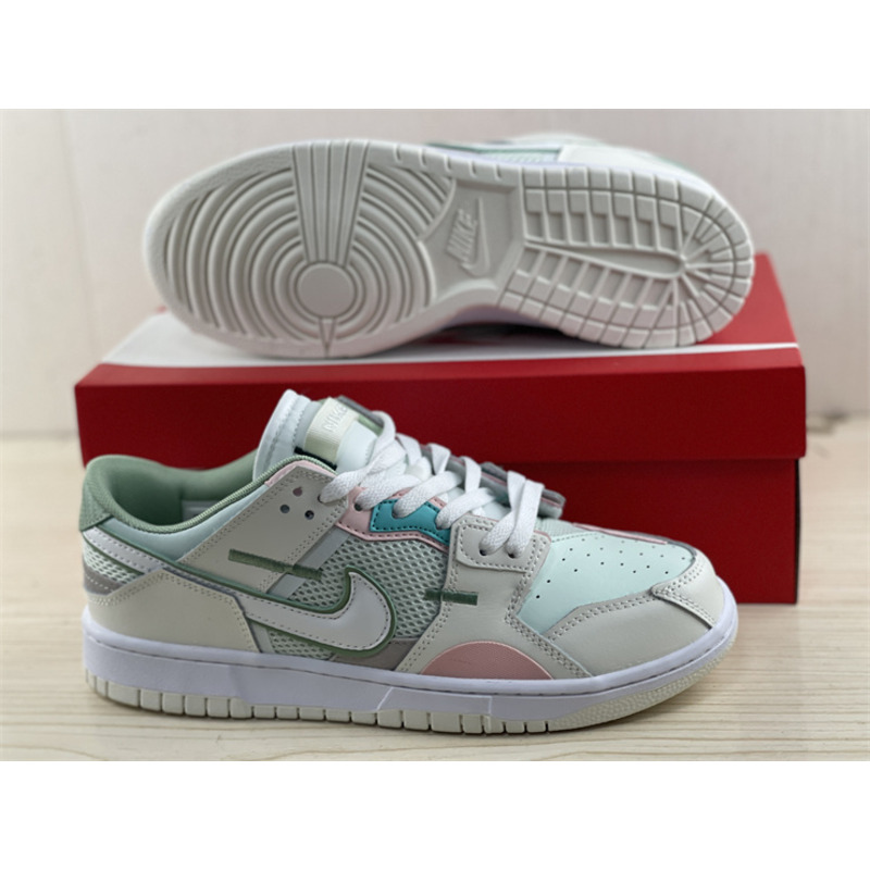 Nike Dunk Low Scrap SE “Grey Haze Oil Green” (W)(2022) DM0802-001