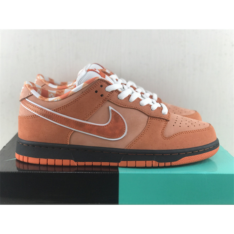Nike Concepts x Nike SB Dunk Low in Orange Lobster White