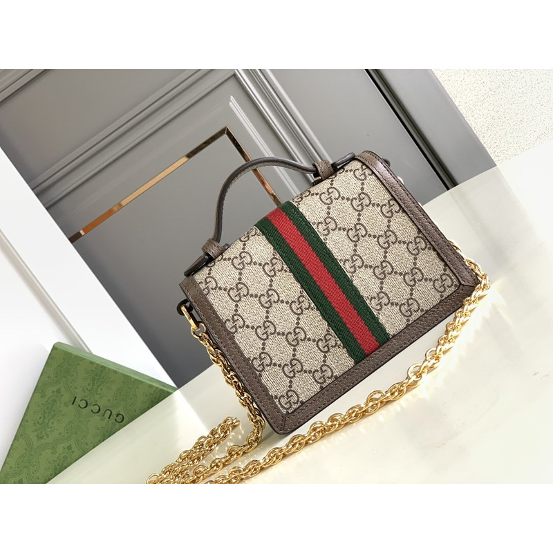 G*u*i ophidia gg shoulder bag brown