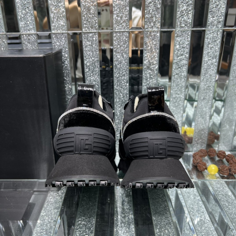 Balmain Racer Sneakers Black and White