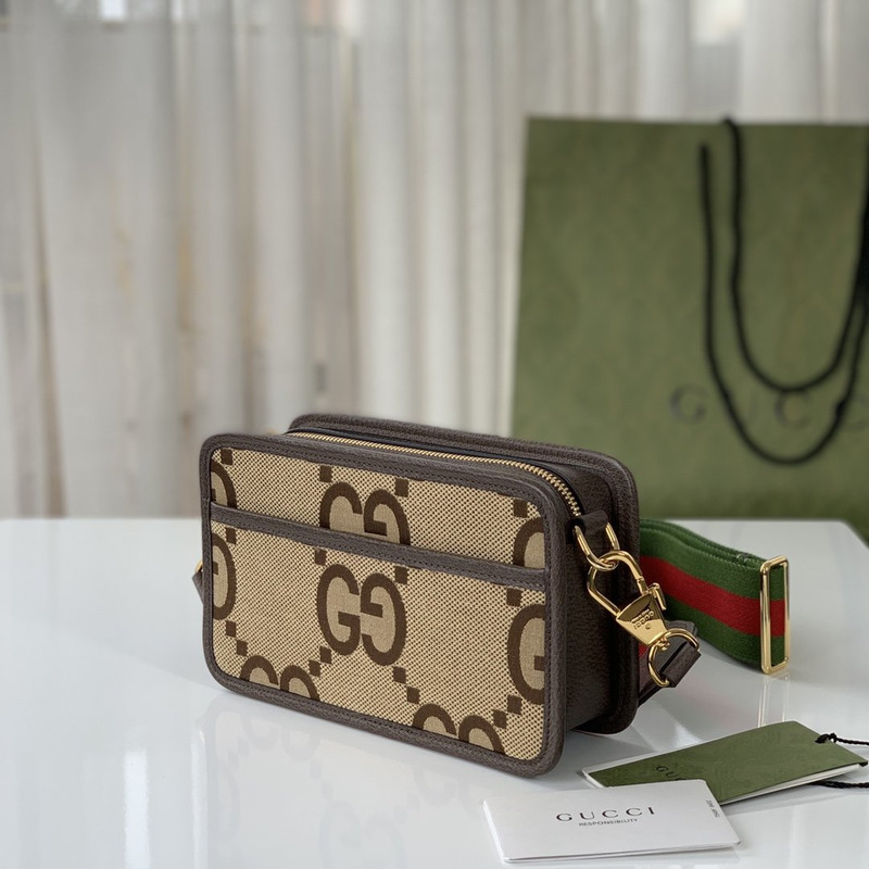 G*u*i jumbo gg mini bag camel and ebony
