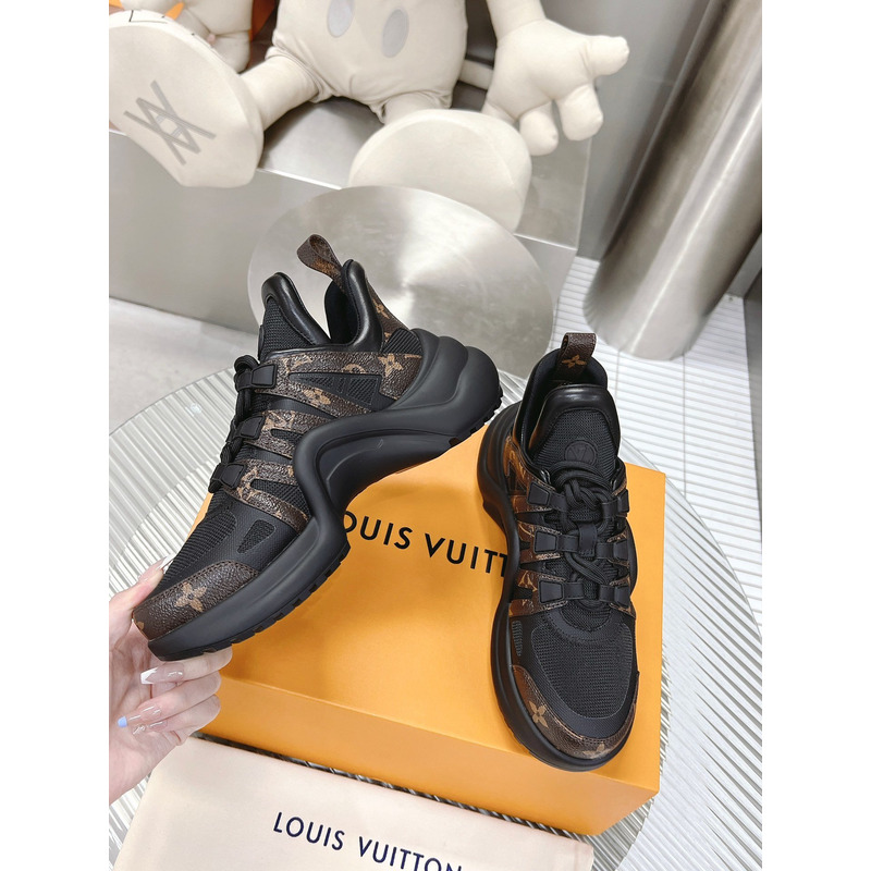 l**is V*t*n lv archlight trainers black monogram