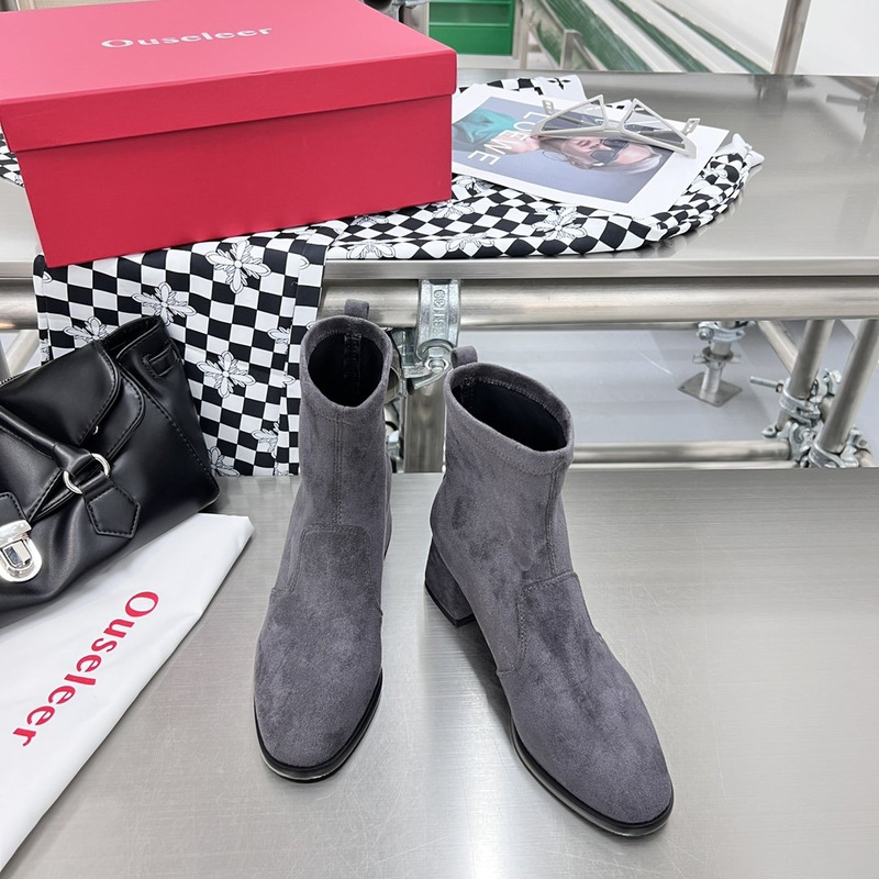 Ouseleer Slip-on Ankle Boots Grey