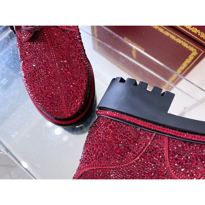 Rene Caovilla Bling Boots Red