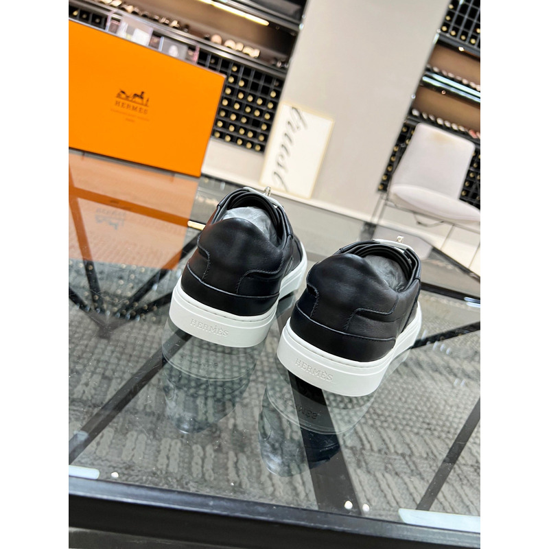 H**mes kelly day low-top sneakers black/silver