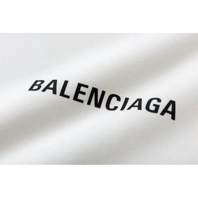 Ba*len*cia*ga logo sweartshirt white