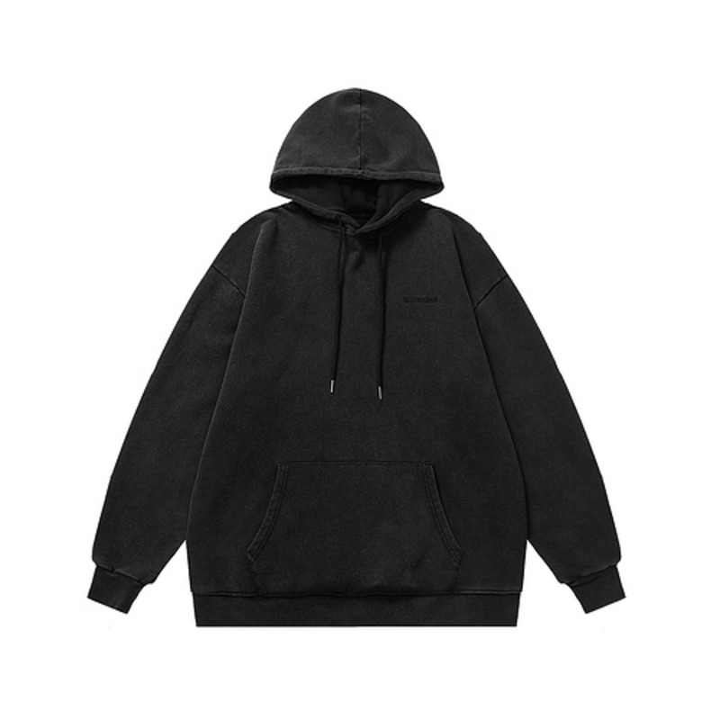 Ba*len*cia*ga logo hoodie medium fit in dark grey