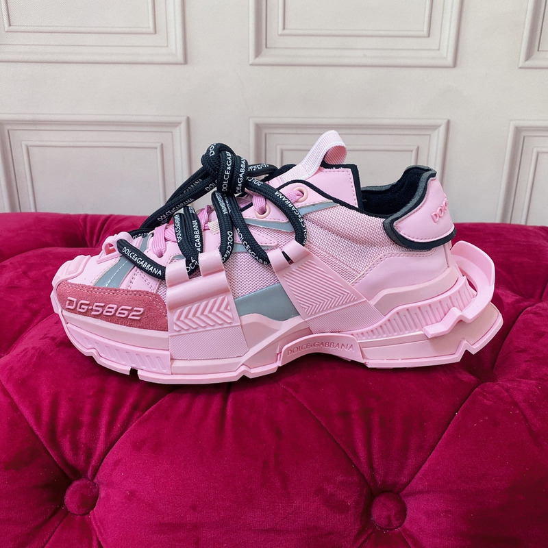 Dolce & Gabbana Chunky Sole Low-top Pink Sneakers