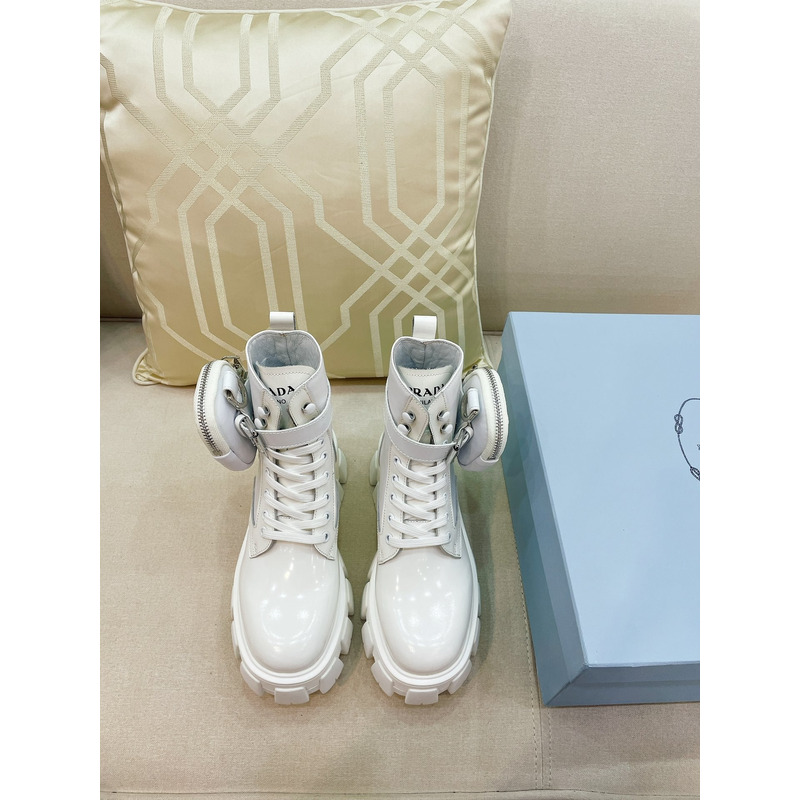 Pra*a monolith combat boots white