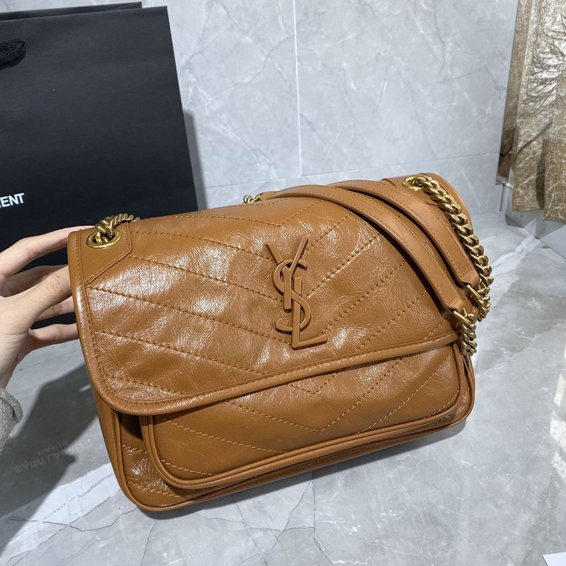 Saint Laurent Niki Baby Small Leather Shoulder Bag