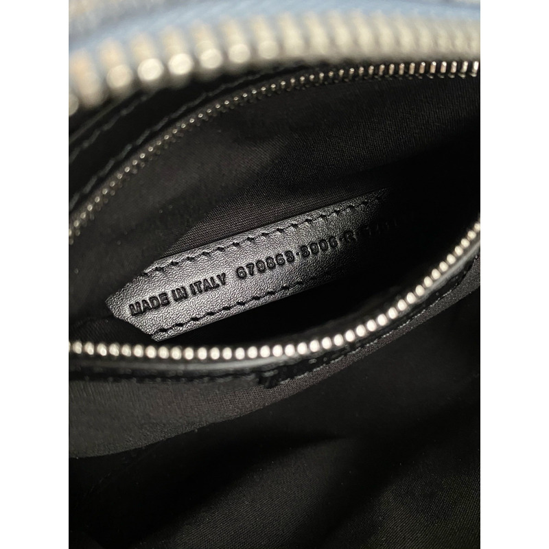 Ba*len*cia*ga neo cagole denim shoulder bag