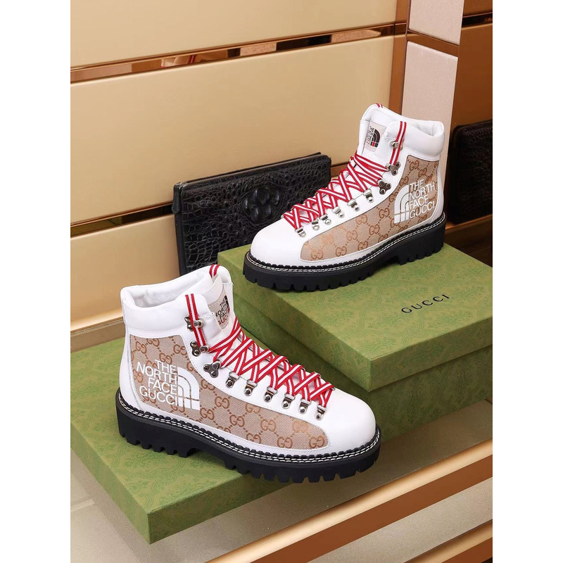 g*u*i x the n0*h F**e ankle boots white