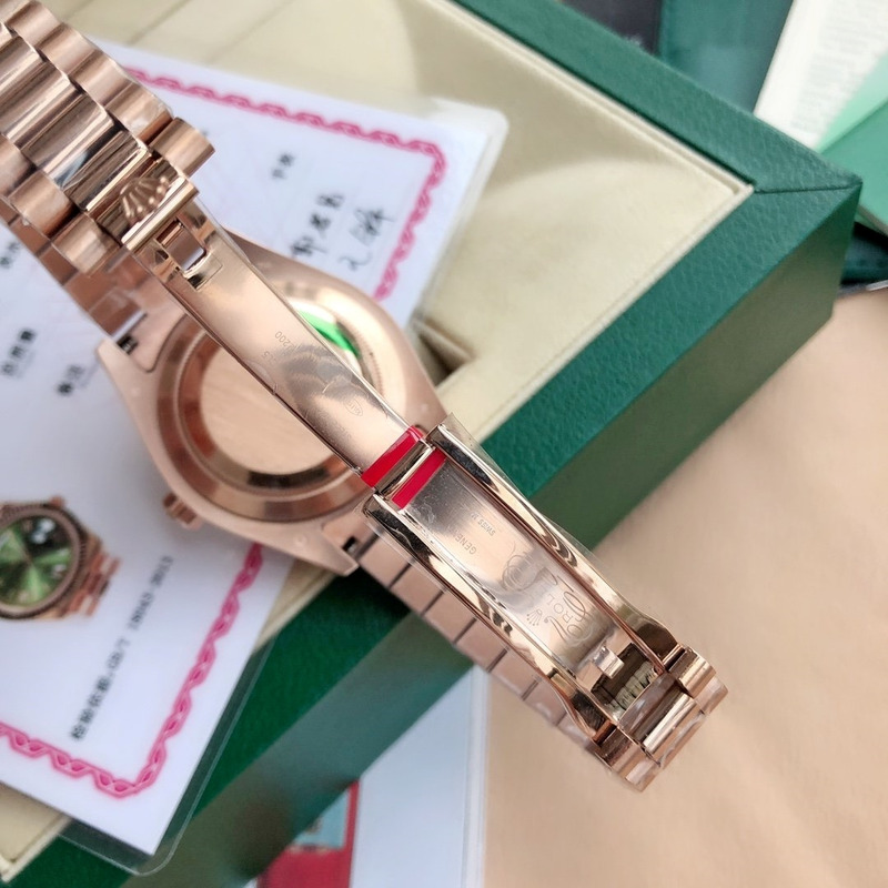 rolex day-date 40 green roman everose rose gold S*per clone