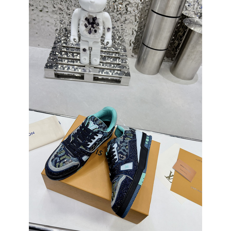 l**is V*t*n lv trainer sneaker lowblack green