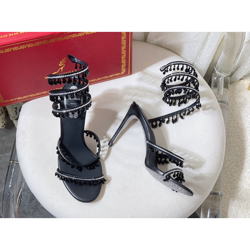 René Caovilla Cleo Embellished Sandals