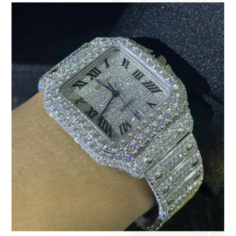 Cartier Santos Iced Out 2022 - WSSA0018