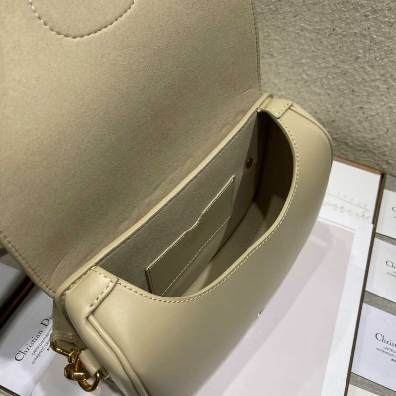 D*or bobby bag medium box calfskin tan