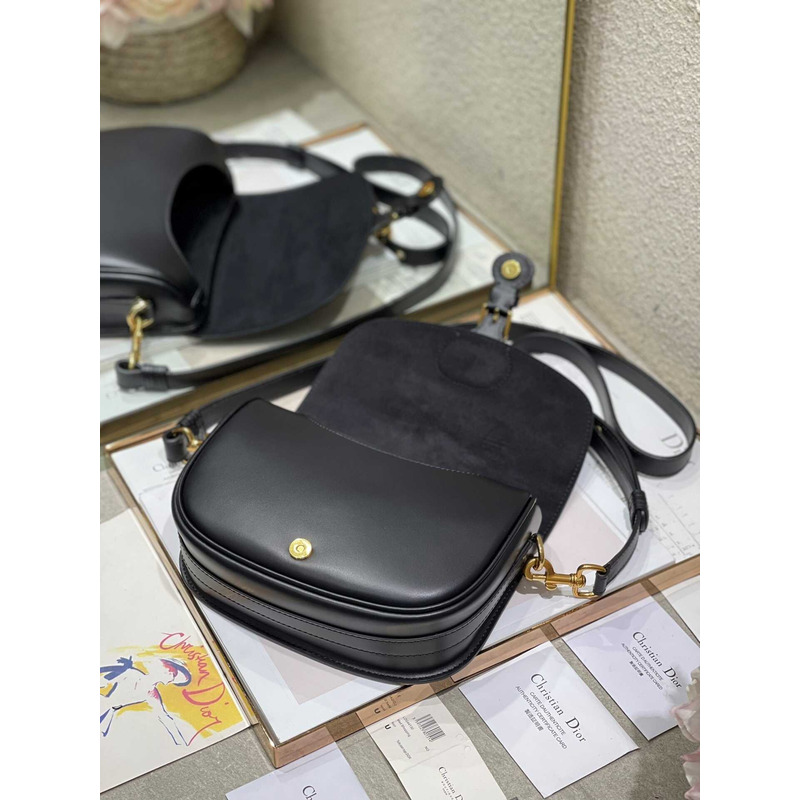D*or bobby bag medium box calfskin black