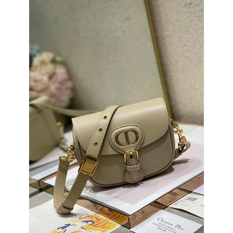 D*or bobby bag small box calfskin tan