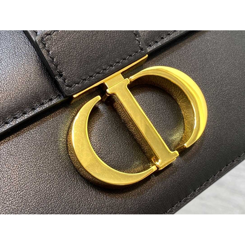 D*or 30 montaigne east-weat chain bag black calfskin