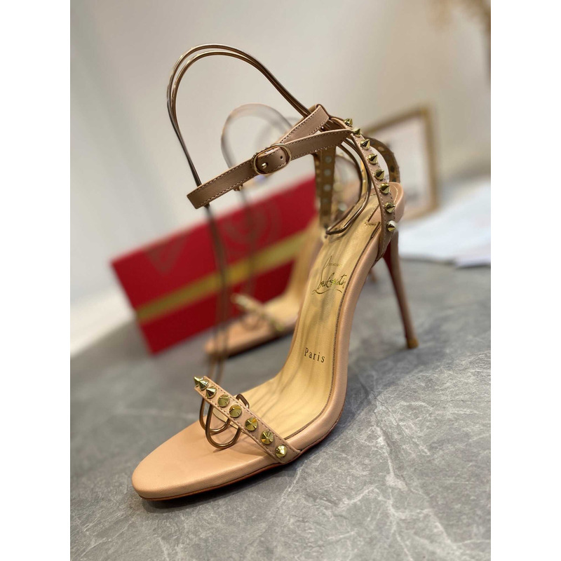 Ch**an louboutin so me heels beige
