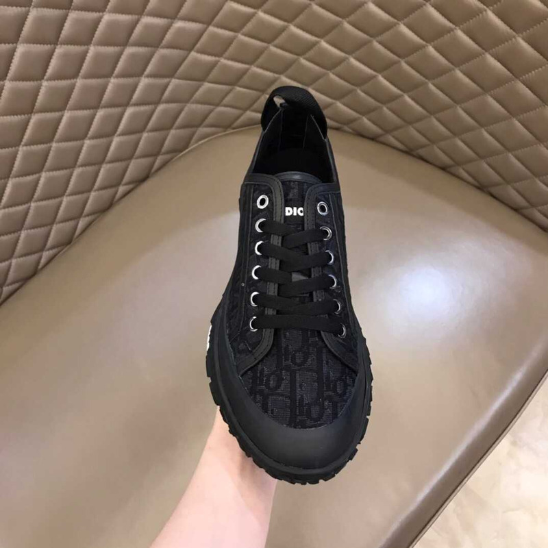 D*or D*orizon derby shoe black D*or oblique jacquard and rubber